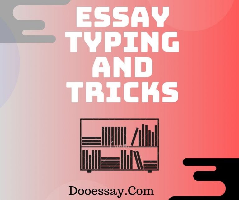 practice typing an essay